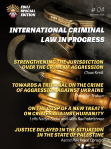 Front Page Special Edition INTERNATIONAL CRIMINAL LAW