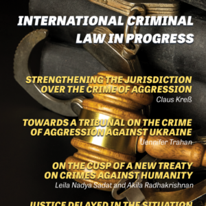 Front Page Special Edition INTERNATIONAL CRIMINAL LAW